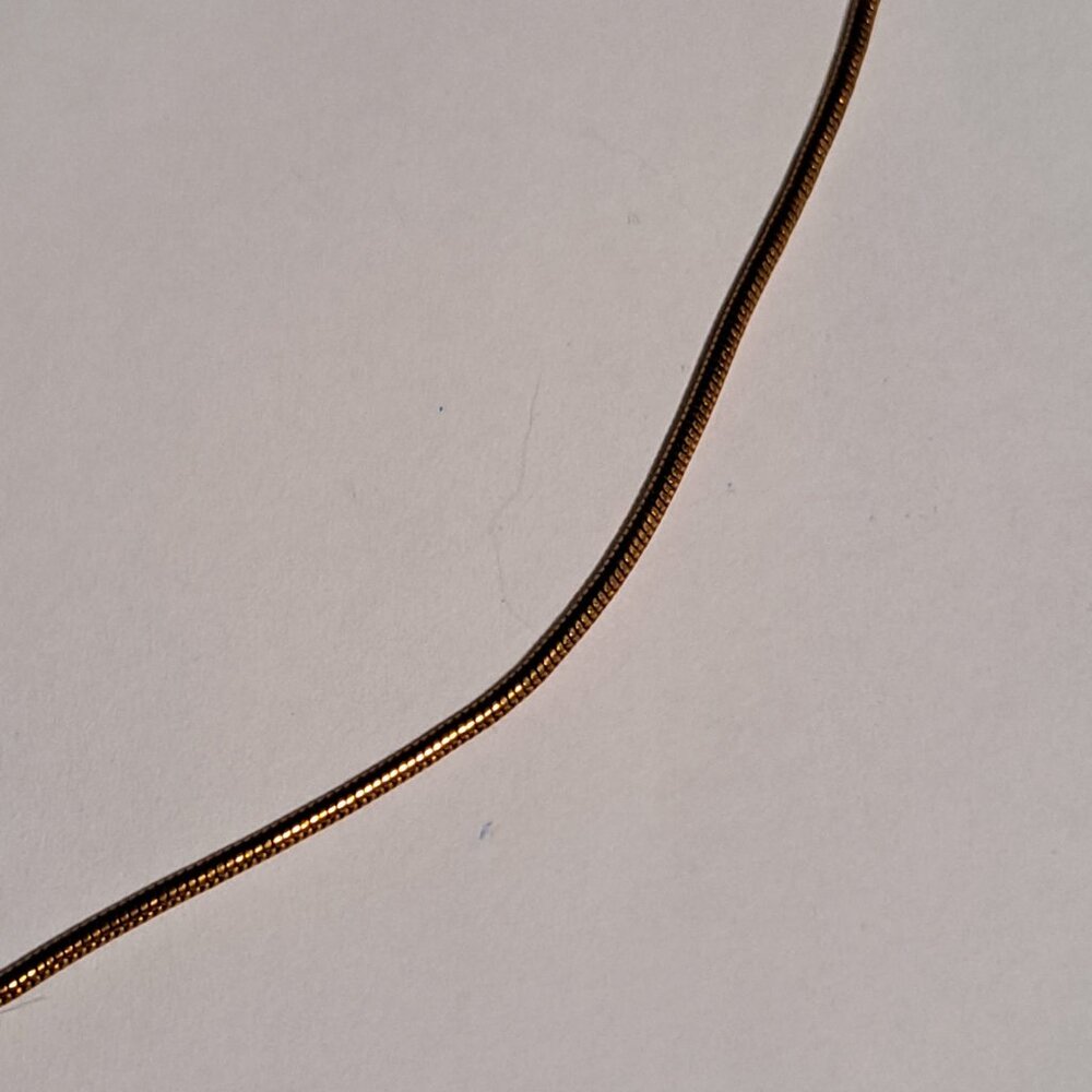 Gold tone awareness ribbon necklace - Picture 5 of 6